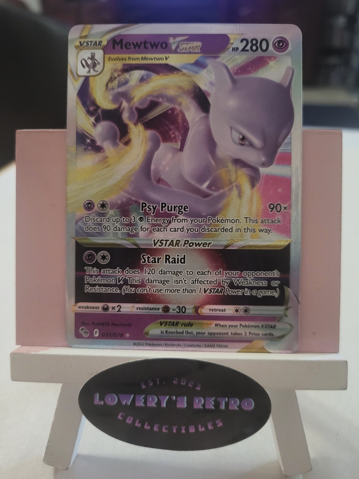  Mewtwo VSTAR #31 Pokemon Card Pokemon Go