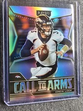 2021 Panini Playoff Drew Lock Call to Arms Silver Prizm