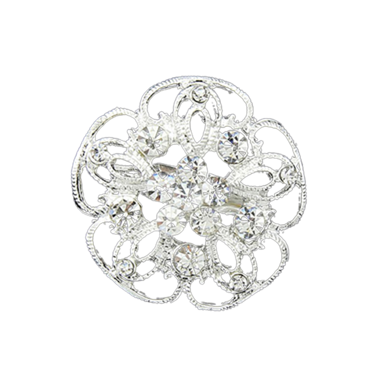 YOQUCOL Vintage Leaf Brooch Pin – Large Austrian Crystal Rhinestone Brooch In Gold Tone