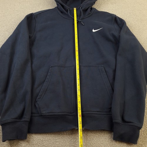 Nike Mens Hoodie Medium Navy Hooded Jumper Sportswear Gym Training Sports Adult - Picture 4 of 11