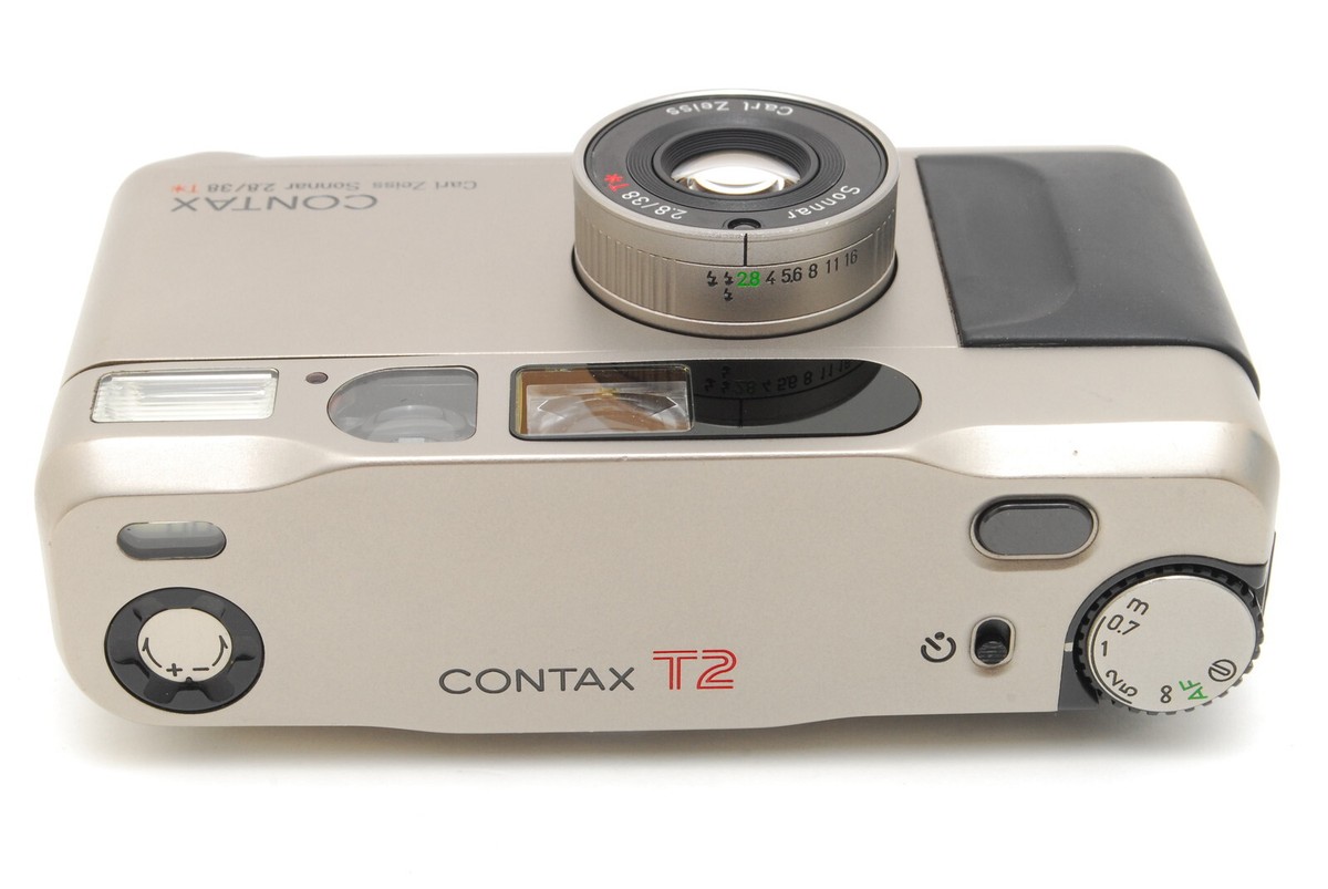 Almost MINT] Contax T2 D Titan Silver Point & Shoot 35mm