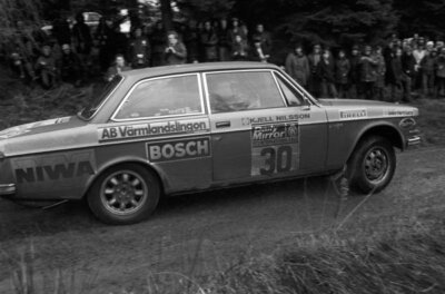 Per Inge Walfridsson Kjell Nilsson Volvo 142 Motor Racing 1972 Rally Car Photo 8