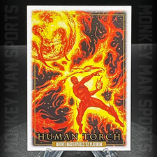 2024 Marvel Masterpieces '92 PLATINUM - Human Torch - #31 LEATHER MINT
