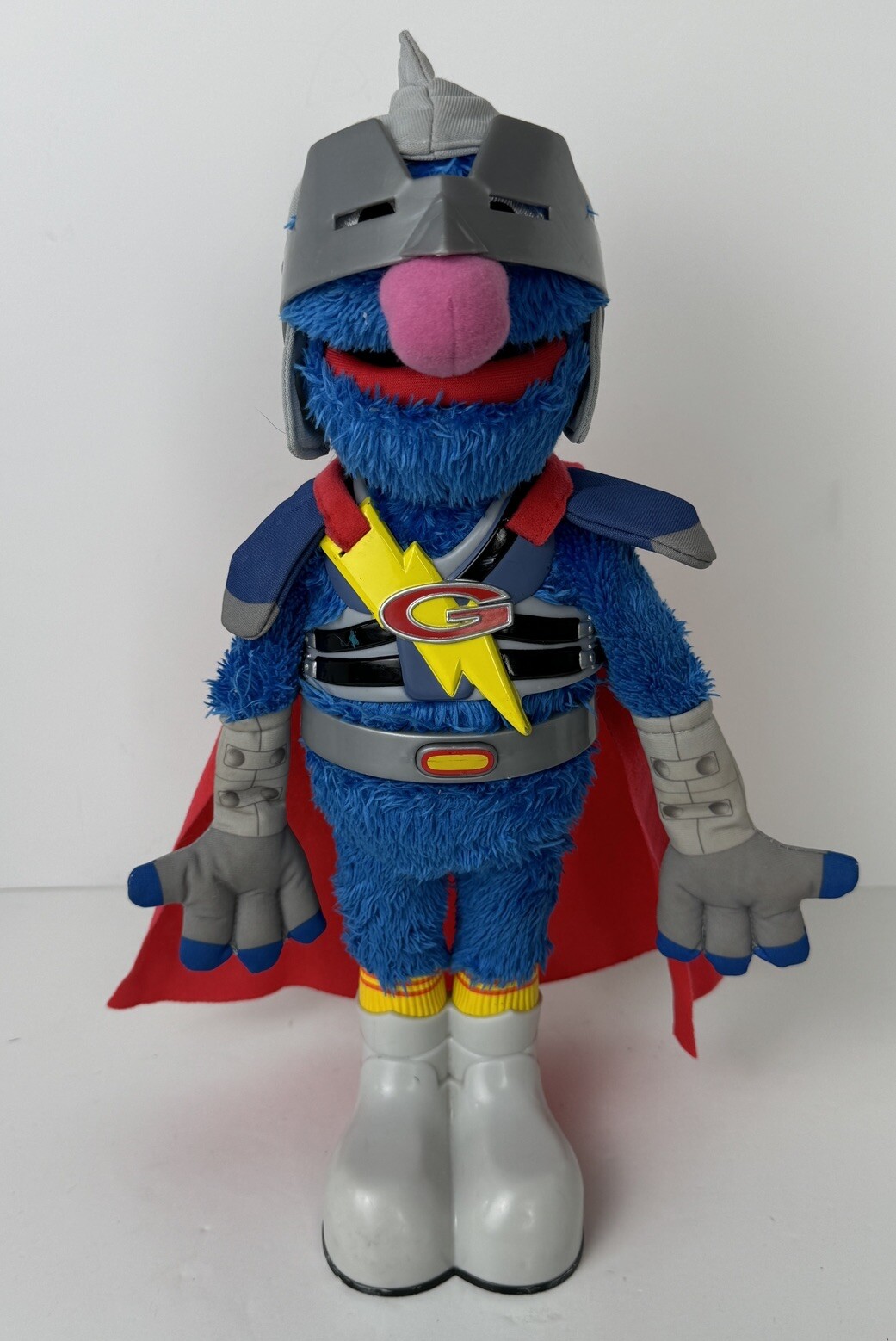 Hasbro Super Grover Plush Talking Super Hero Interactive Toy Tested Works 2011