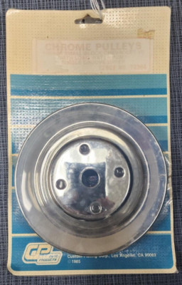 NEW 1969-85 Chevy V8 Small Block Chrome Water Pump Pulley 70364