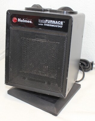 Holmes InstaFurnace w/ Thermostat 1500W Space Heater Tilts, CLEAN! WORKS!  Safety | eBay