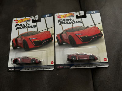 2023 Hot Wheels W Motors Lykan HyperSport Fast and Furious Red NEW  Lot 2   