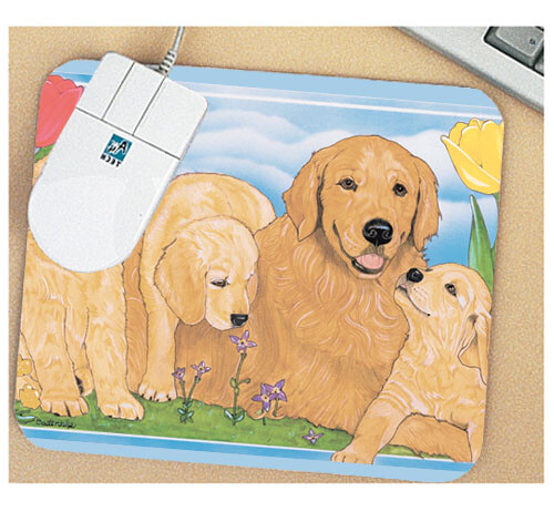 Golden Retriever Mouse Pad - Picture 1 of 1