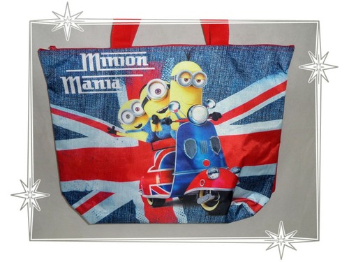 - Sac Enduit Minion Mania Drapeau Anglais Vespa Neuf - Imagen 3 de 3