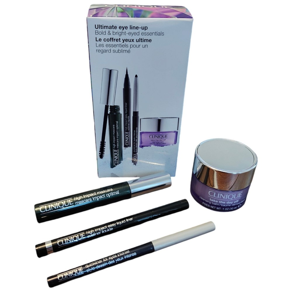Clinique Ultimate Eye Line-up 4 Piece Makeup Set  $96 Value NIB
