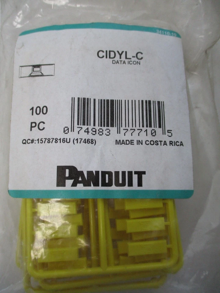 PANDUIT CIDYL-C DATA ICON, LOTE DE 400 PIEZAS, NUEVO EN CAJA Foto 2 de 3