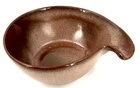 Frankoma Pottery Soup Cereal Bowl Lug Handle Plainsman Brown 6" x 2.5" EUC VTG