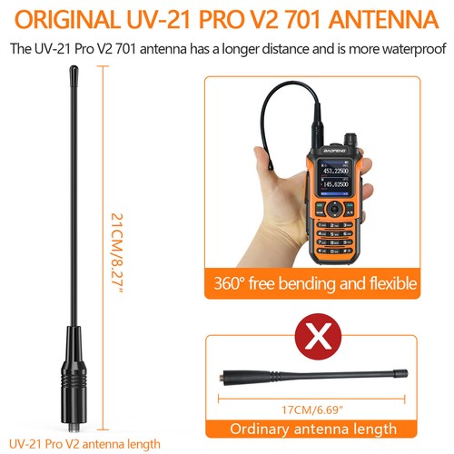Baofeng UV-21 Pro V2 Walkie Talkie Bezprzewodowa częstotliwość kopiowania 999CH Szynka Radio - Zdjęcie 5 z 15