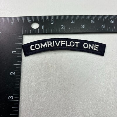 US Navy Commander River Flotilla One COMRIVFLOT ONE Tab Patch (Rocker ...