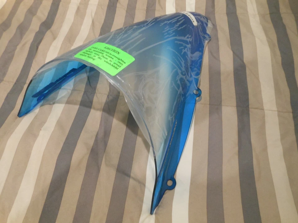 Новый Memphis абажуры Yamaha 04-06 YZF-R1 синий ветровое стекло # 2301-0152 - Изображение 3 из 4