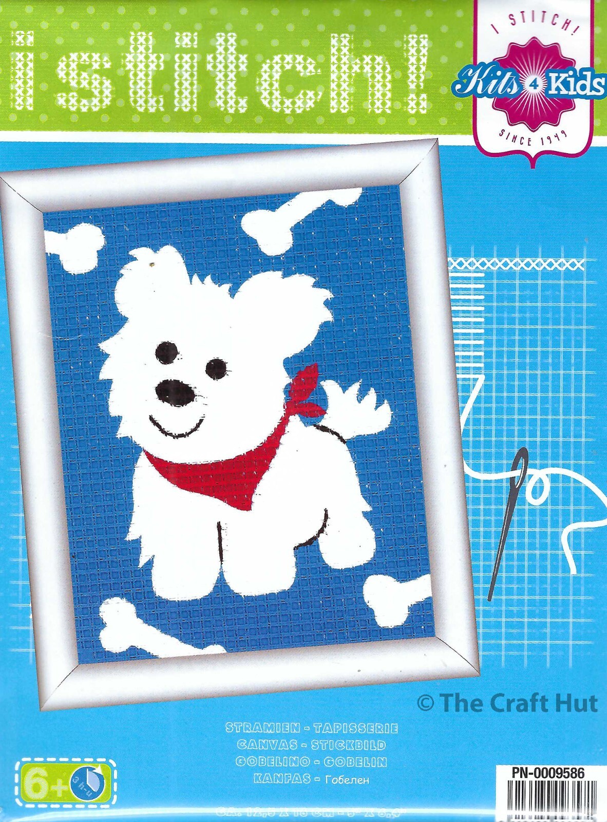 Vervaco Kits for Kids Easy Beginner Complete Tapestry Kit Puppy Dog New