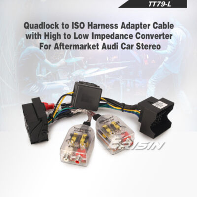 Quadlock Adapter 40PIN Kabel mit Rauschfilter Kabel für AUDI A3/A4/TT Autoradio