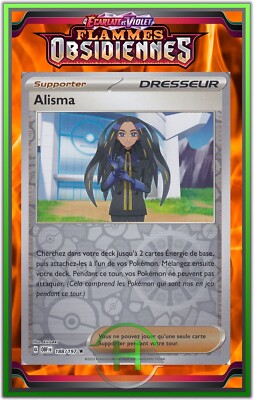 Alisma Reverse - EV3:Obsidianische Flammen - 188/197 - Pokemon Karte DE Neu