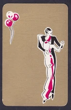Art Deco Ballroom Dancer single Playing Card