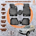 3D Molded Car Floor Mats Liners Fits Honda Cr-V 1995-2001 All Weather Heavy Duty