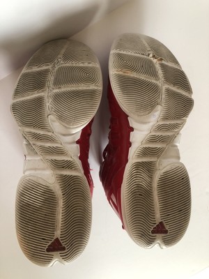 Vintage Adidas Shoes sz 12 Red & White Tri Stripe G24419 | eBay display picture 1
