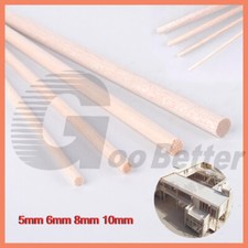 Balsa Wood Balsa Strip Round Rod Bar 250mm Long DIY Model Make  5mm 6mm 8mm 10mm