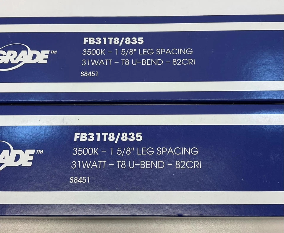 Satco Hygrade FB31T8/835 T8 U-Bend Fluorescent Lamp 2-Pack 31W 3500K - Image 2 of 4