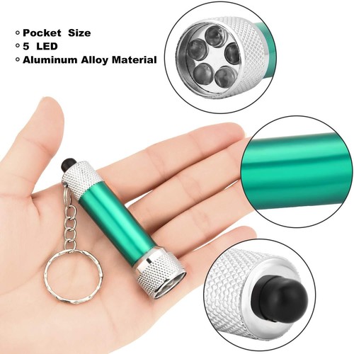30 Pcs Mini LED Flashlights Keychain for Home Office Camping Travel Party Favors - Picture 6 of 7