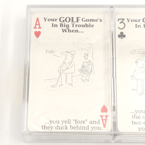 Mazzi di Carte da Gioco Tema Golf (3) Citazioni Giochi Umorismo Divertenti Sport Regali Sigillati - Foto 7 di 10