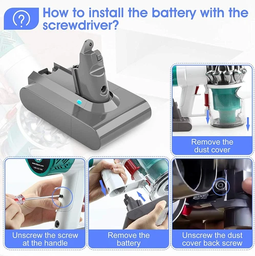 NEW 21.6V Replacement Battery for V6 DC58 DC59 DC61 DC62 DC72 DC74 SV03 SV09 - Picture 8 of 12