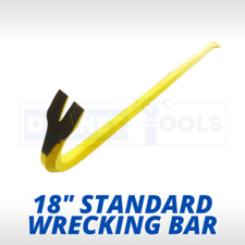 Heavy Duty Wrecking Bar 18in Durable Tool DIY Equipment Quality Forged Steel