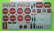 40 Ford Sedan Delivery 1940 1/25 Waterslide Decal Sheet Vintage Coke Coca Cola