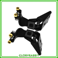 Pair Replacement For Honda Rear Left + Right Side Hinge Door  Black