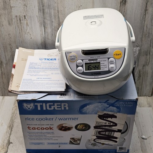 Neu Tiger 5,5 Tassen Reiskocher Wärmer mit Schongarer & Dampfgarfunktion JBVS10U