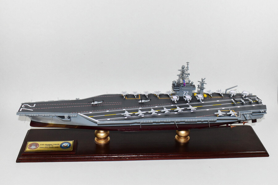 USS Abraham Lincoln CVN-72 Nimitz Class Carrier Model, Navy, 24
