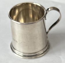 Antique Tiffany co sterling silver 2419 Rare baby cup. MONOGRAMMED 