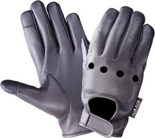 Driving Gloves Car Motorcycle Biker Soft Genuine Leather Touch Screen Black- T21