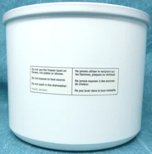 Cuisinart Ice Cream Maker ICE-20/21/25 White Freezer Bowl Part Only