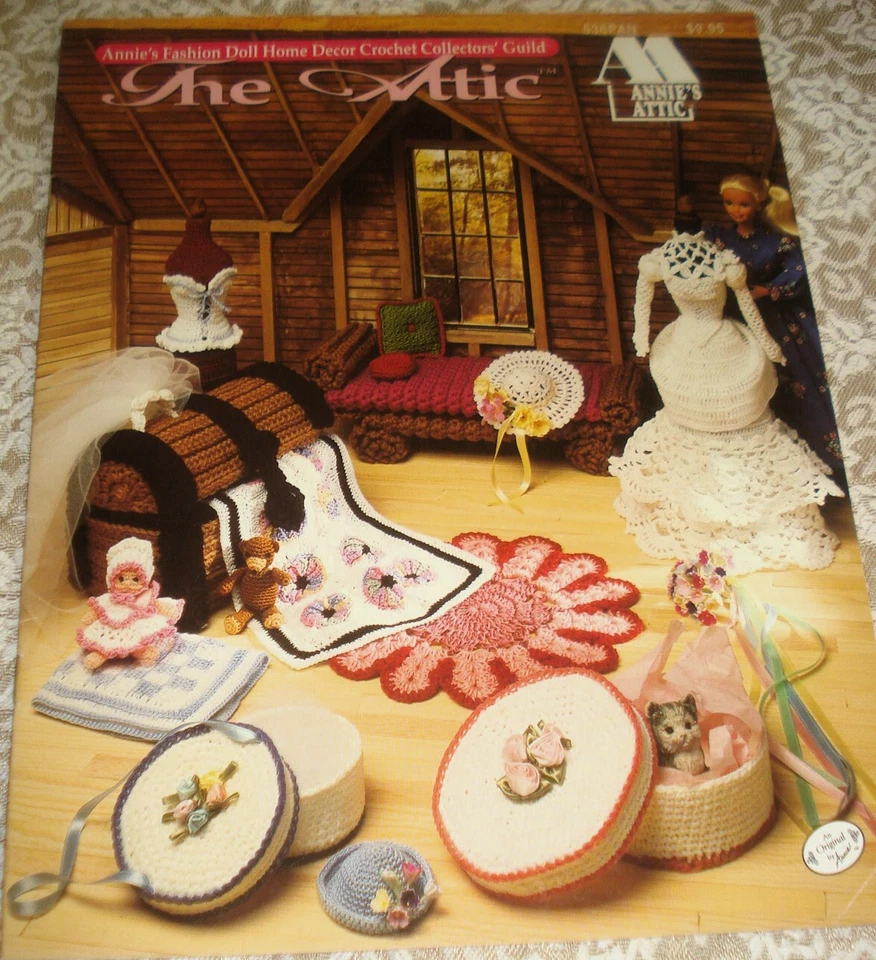 2 Annie's Attic Fashion Doll Crochet Patterns MOTHER'S CORNER & THE ATTIC Toys - Image 4 of 4