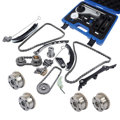 For Maserati Ghibli Quattroporte 3.0L Timing Kit & Inlet + Outlet VVT Phasers