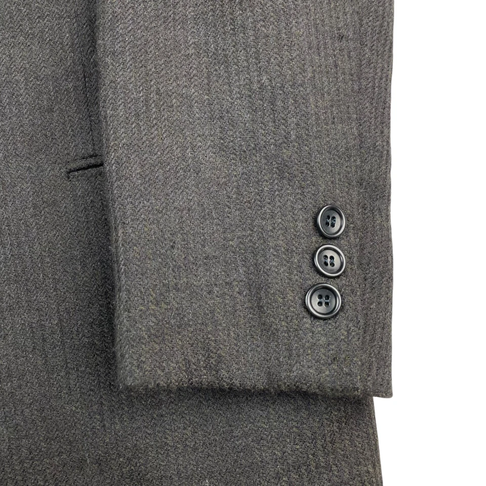 Blazer Armani Collezioni Para Hombre Mezcla Cachemira Marrón Espiga • Italia • 40R Foto 4 de 4