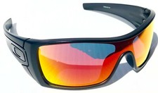 NEW Oakley BATWOLF Black CARBON Icon POLARIZED Galaxy RUBY lens Sunglass 9101