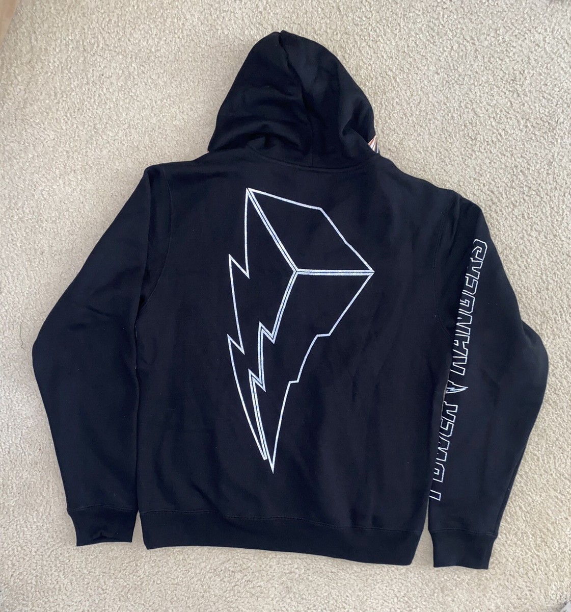 Shoe Palace x Power Rangers -White Ranger Pullover Hoodie Men’s Size Medium  /NWT