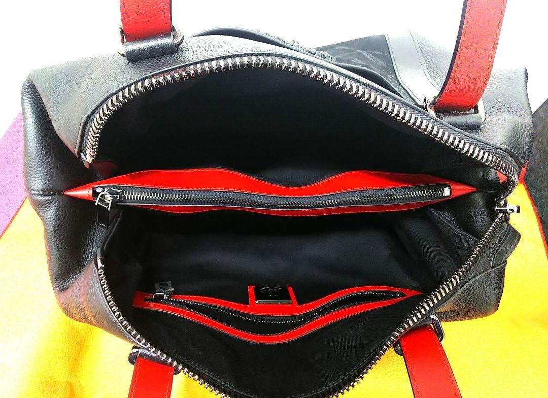 Christian Louboutin Tote Bag Damon Leather Black Men's Shoulder