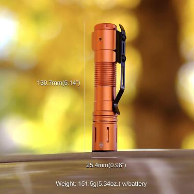ACEBEAM P15 Torcia commutabile EDC nera - 1700 lumen con ricaricabile
