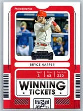 2021 Panini Contenders #WT-BH Bryce Harper Winning Tickets