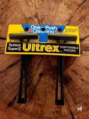 Schick Super II Ultrex NOS VTG Disposable Cartridge Razor