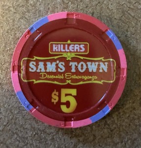 The Killers Sam’s Town Decennial Celebration $5 Poker Casino Chip 2016