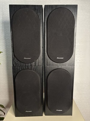 Pioneer SP-BS22-LR Andrew Jones 80W 6 Ohms Bookshelf Speakers Set of 4 Black