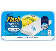 FLASH Speedmop WET CLOTHS Refills Lemon ( 24 Per Pack ) Speed Mop